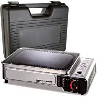 Los mejores  - Kemper - Plancha de gas portátil de 2300 W con placa antiadherente y maletín de transporte